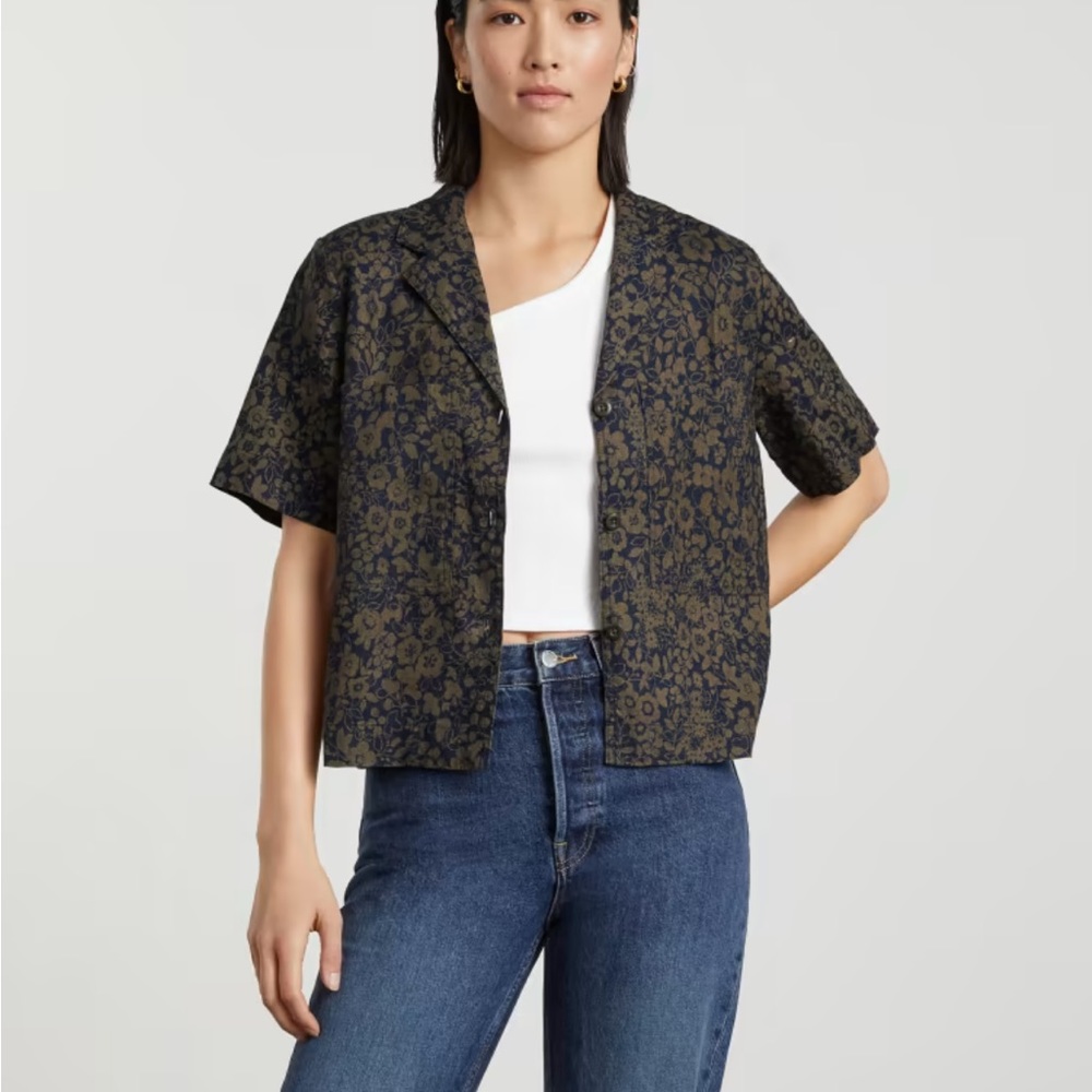 Linen Short Sleeve Button Shirt